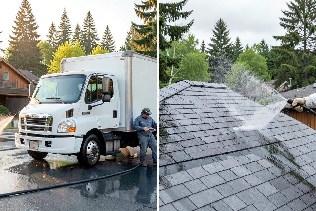 Hot Water Pressure Washing in Shoreline, King County, WA - Identify the grease, oil, or heavy residue to be removed