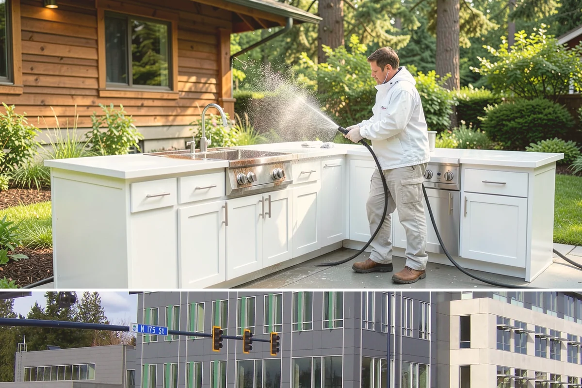 Hot Water Pressure Washing in Shoreline, King County, WA - Available year-round, and particularly useful in cold months when heated water outperforms cold rinsing on stubborn grime.