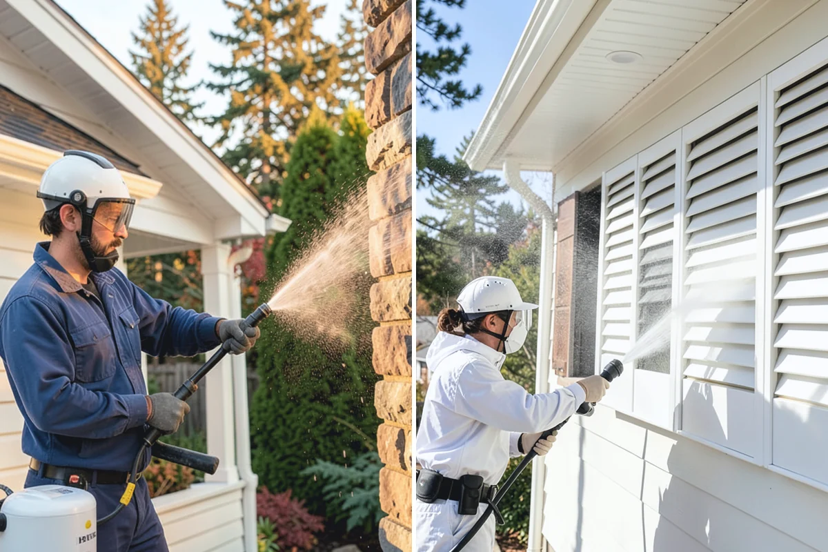 Hot Water Pressure Washing in South Prairie, Pierce County, WA - Identify the grease, oil, or heavy residue to be removed
