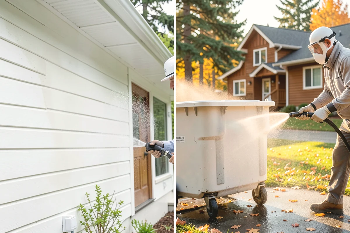 Hot Water Pressure Washing in Steilacoom, Pierce County, WA - Identify the grease, oil, or heavy residue to be removed