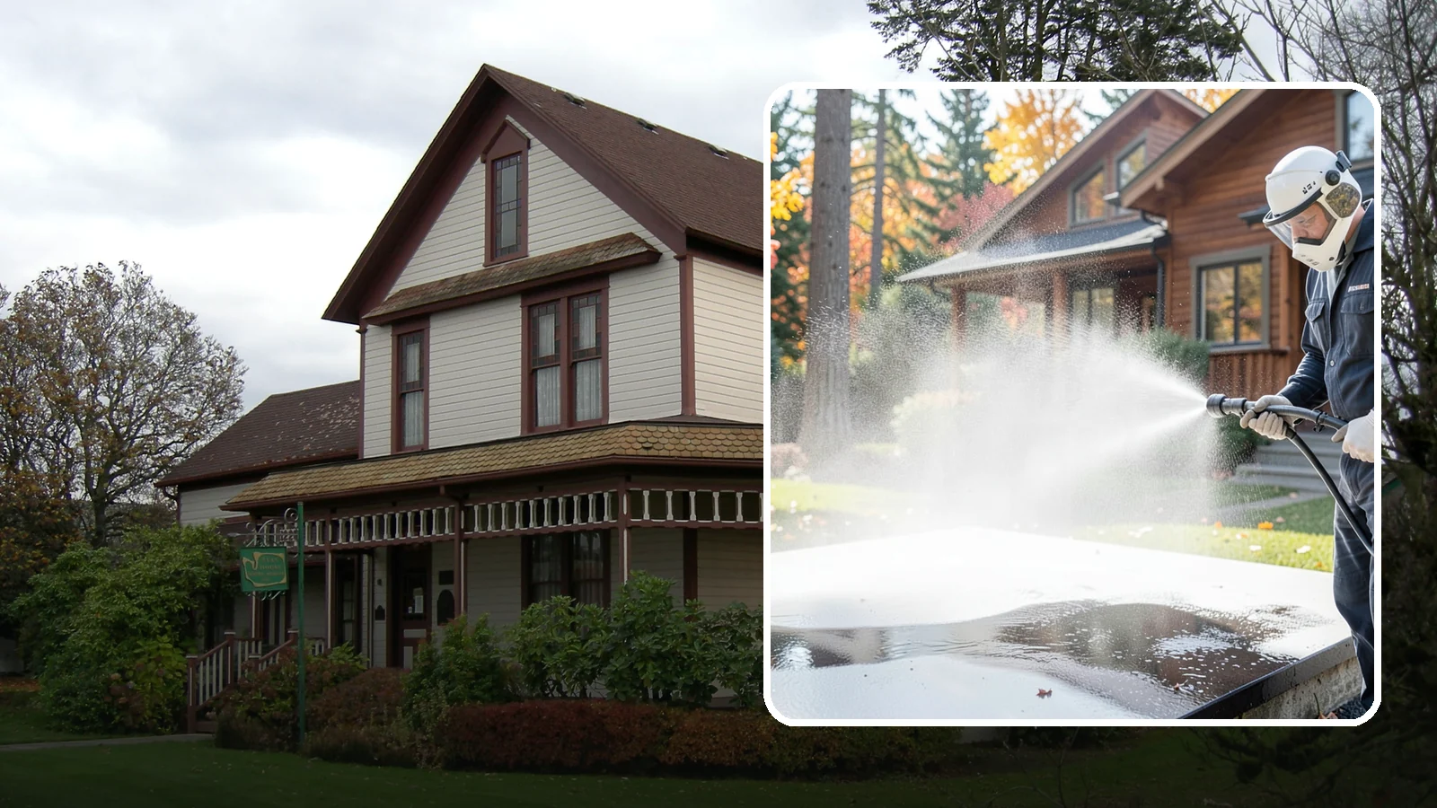 Hot Water Pressure Washing in Sumner, Pierce County, WA - Hot water pressure washing uses heated water to cut through grease, oil, and stubborn grime that cold water cannot lift.