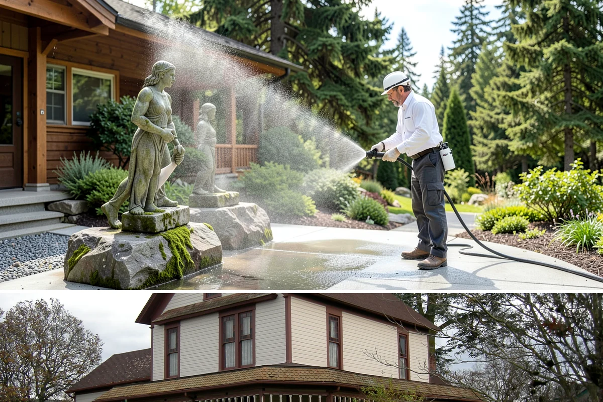 Hot Water Pressure Washing in Sumner, Pierce County, WA - Available year-round, and particularly useful in cold months when heated water outperforms cold rinsing on stubborn grime.