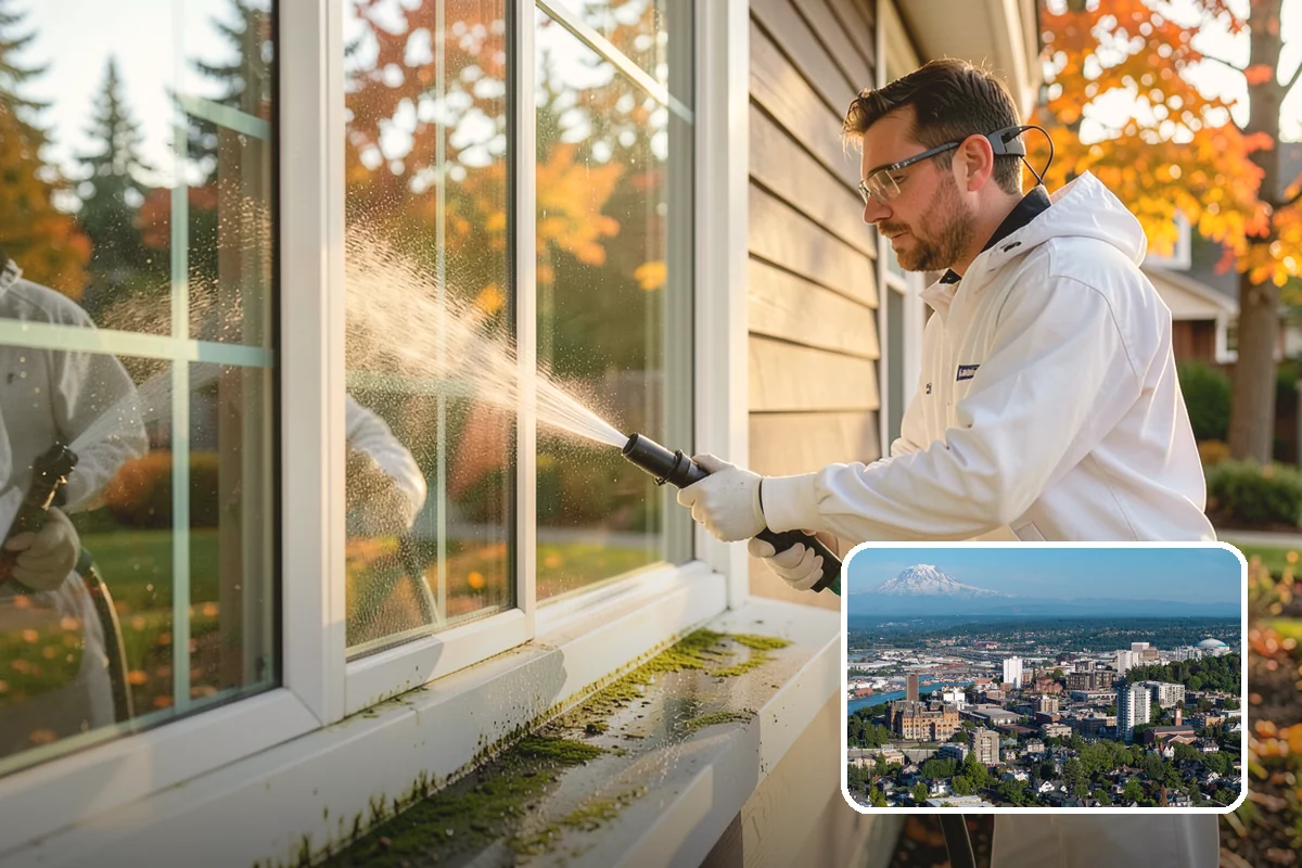 Hot Water Pressure Washing in Tacoma, Pierce County, WA - Cuts through grease and oil that cold water leaves behind
