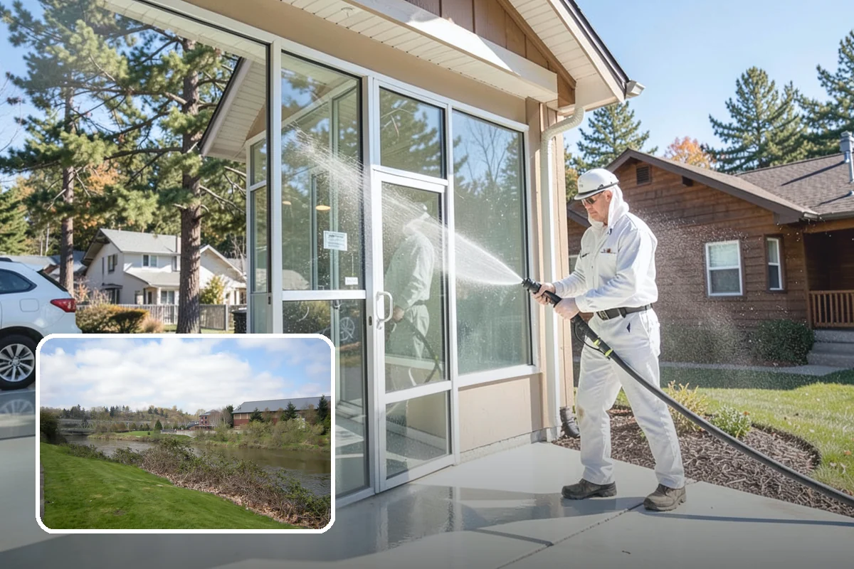 Hot Water Pressure Washing in Tukwila, King County, WA - Cuts through grease and oil that cold water leaves behind