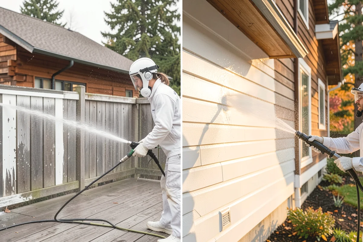 Hot Water Pressure Washing in University Place, Pierce County, WA - Identify the grease, oil, or heavy residue to be removed