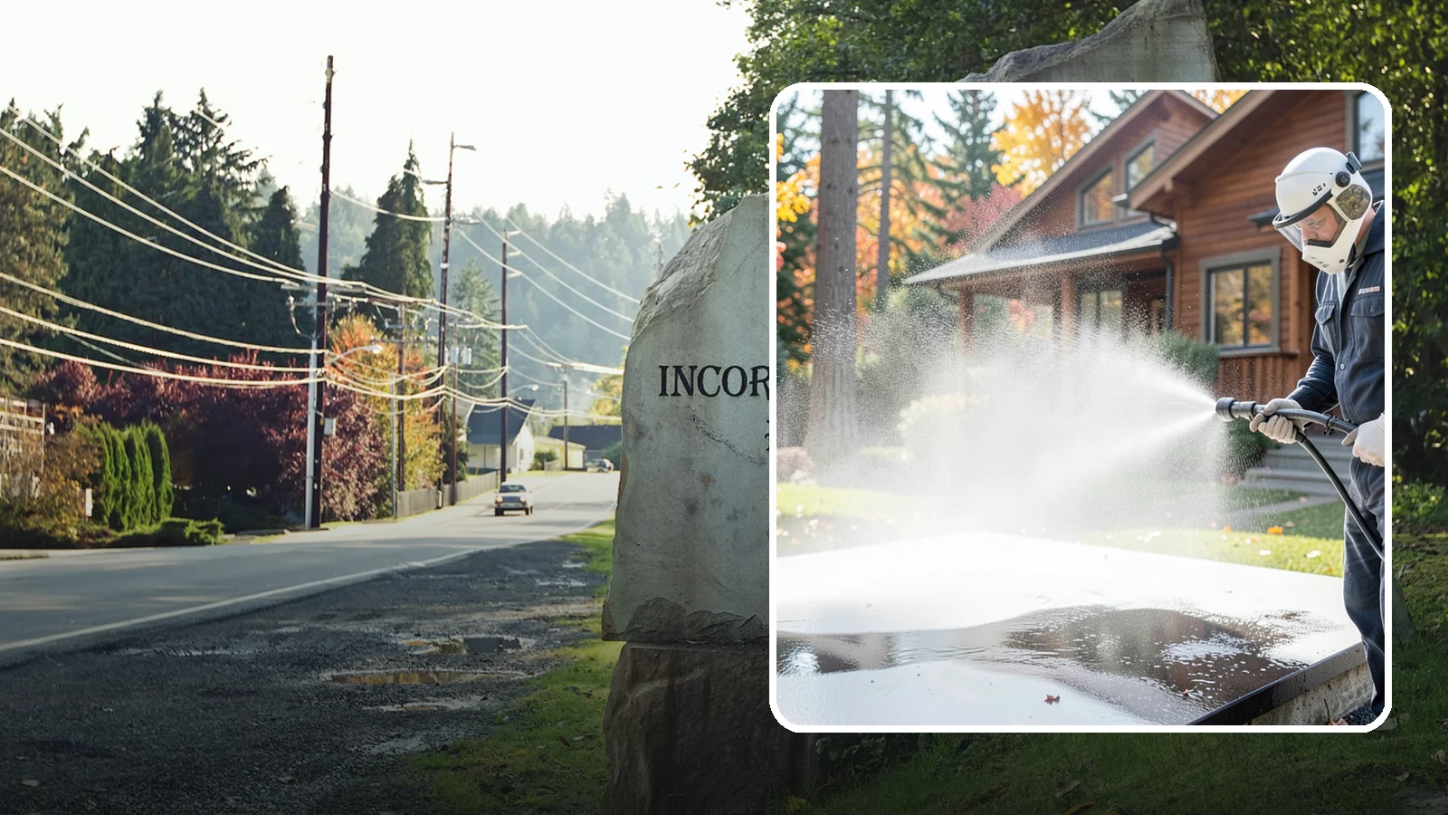 Hot Water Pressure Washing in Wilkeson, Pierce County, WA - Hot water pressure washing uses heated water to cut through grease, oil, and stubborn grime that cold water cannot lift.