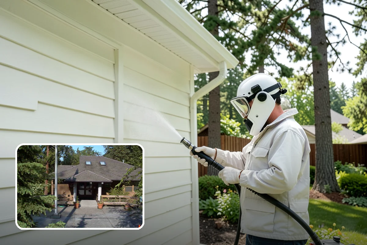 Hot Water Pressure Washing in Yarrow Point, King County, WA - Cuts through grease and oil that cold water leaves behind