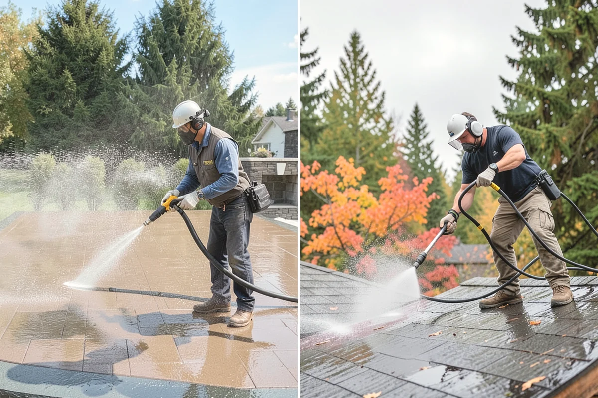 Hot Water Pressure Washing in Yarrow Point, King County, WA - Identify the grease, oil, or heavy residue to be removed
