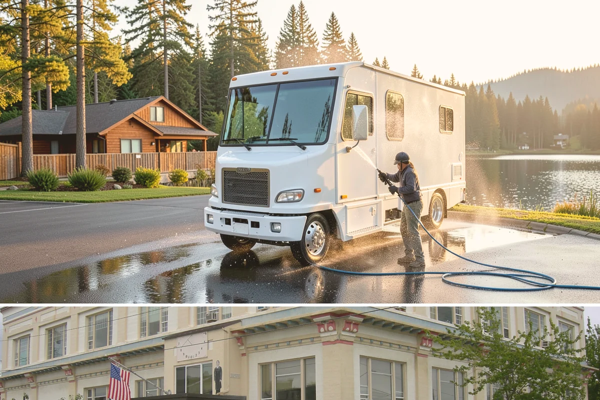 Hotel Exterior Cleaning in Anacortes, Skagit County, WA - Late spring through summer is prime for hotel facades and pool decks, timed ahead of the busy travel and event season.