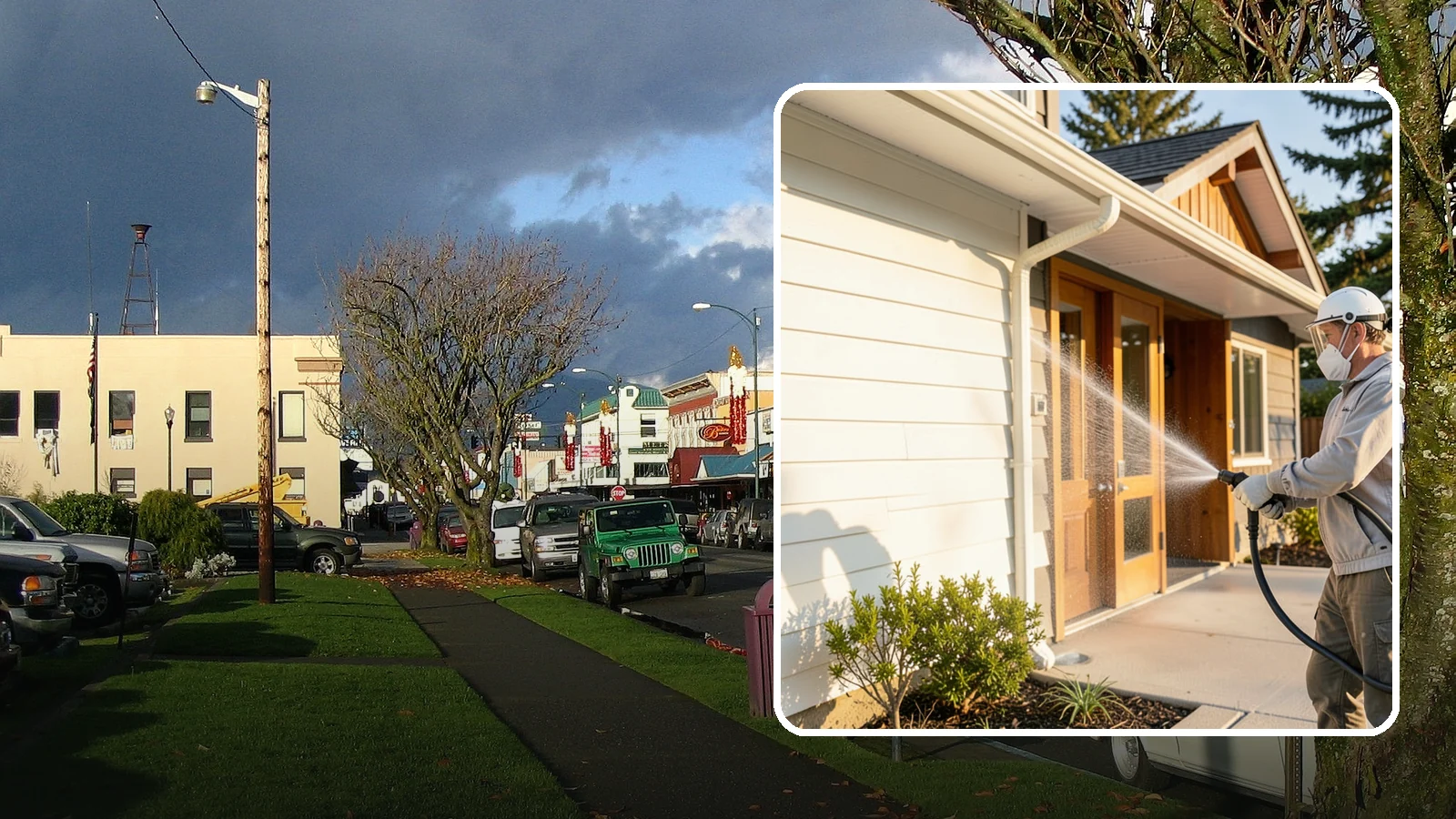 Hotel Exterior Cleaning in Arlington, Snohomish County, WA - Full-service exterior cleaning for hotels and lodging that revives entrances, walkways, pool decks, and facades guests judge on...