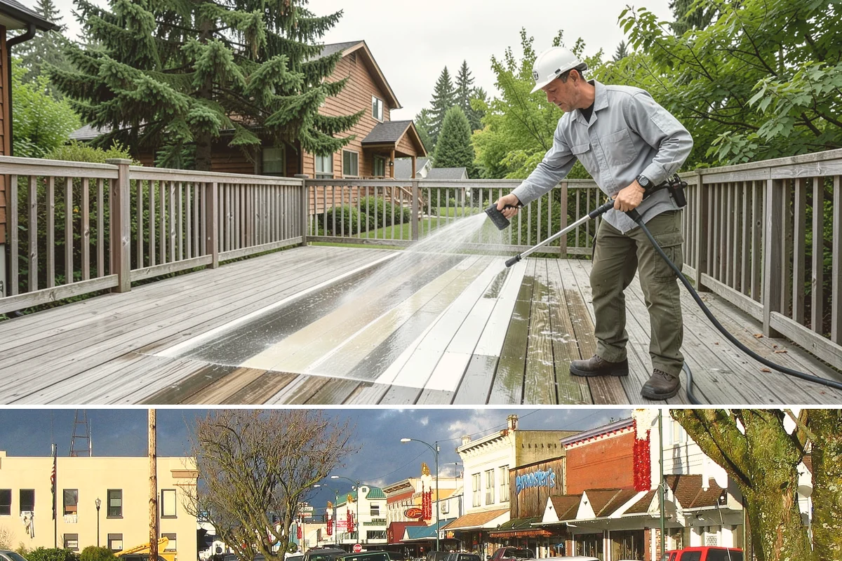 Hotel Exterior Cleaning in Arlington, Snohomish County, WA - Late spring through summer is prime for hotel facades and pool decks, timed ahead of the busy travel and event season.
