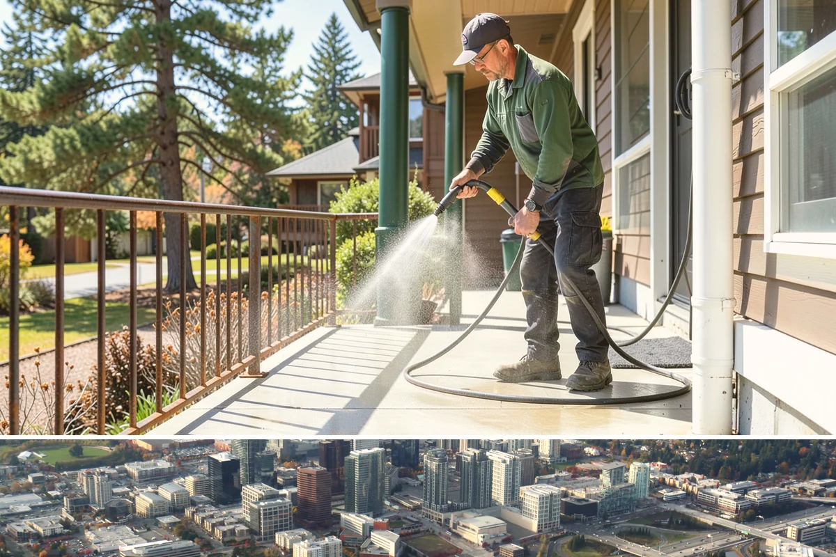 Hotel Exterior Cleaning in Bellevue, King County, WA - Late spring through summer is prime for hotel facades and pool decks, timed ahead of the busy travel and event season.
