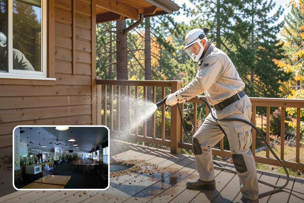 Hotel Exterior Cleaning in Black Diamond, King County, WA - Delivers a polished first impression at the entrance and porte-cochere