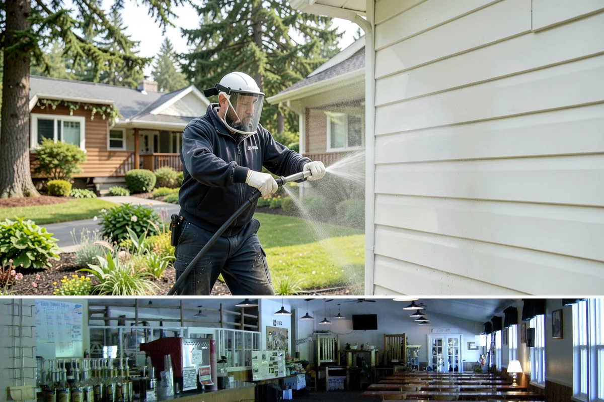 Hotel Exterior Cleaning in Black Diamond, King County, WA - Late spring through summer is prime for hotel facades and pool decks, timed ahead of the busy travel and event season.