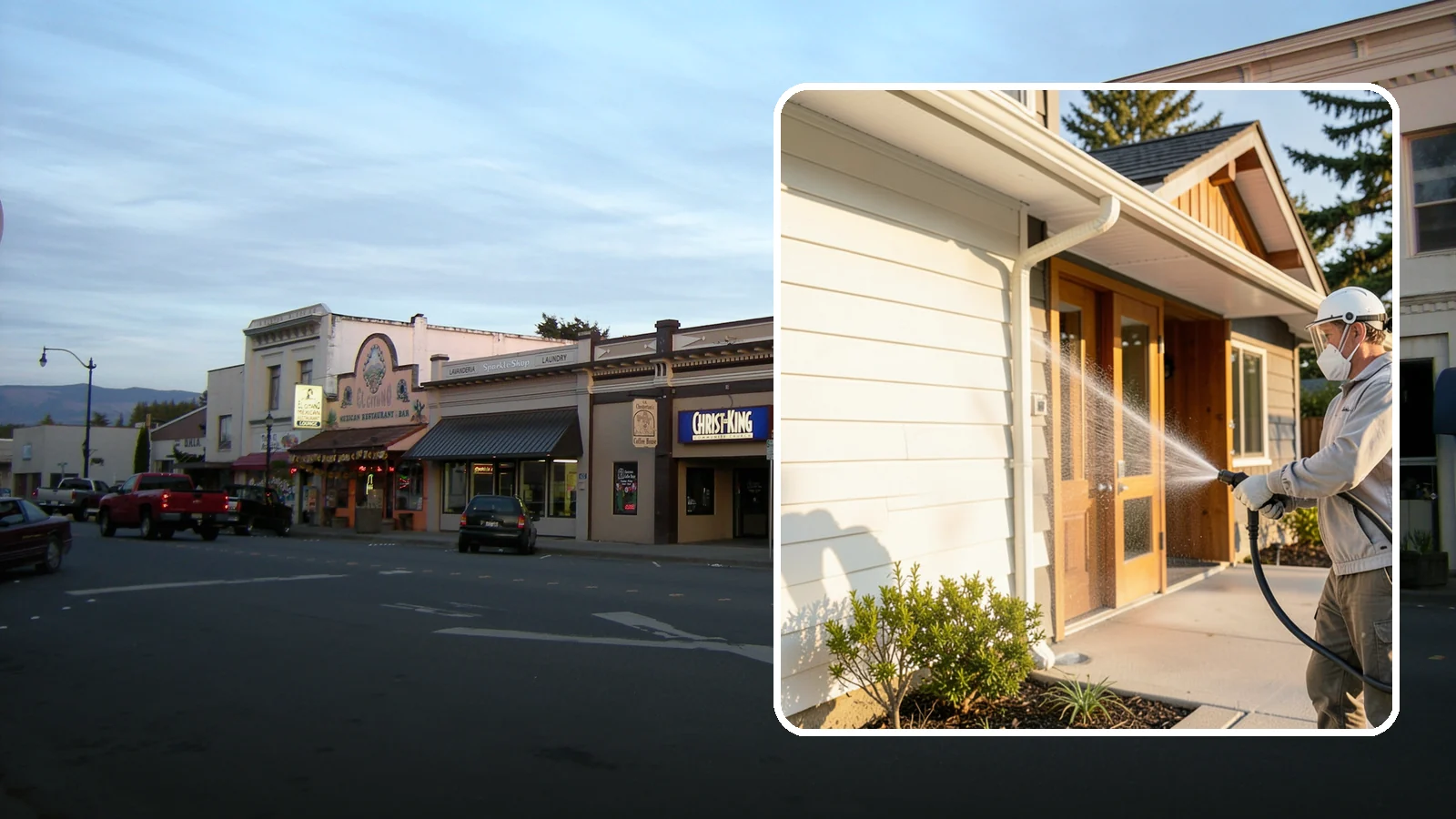 Hotel Exterior Cleaning in Burlington, Skagit County, WA - Full-service exterior cleaning for hotels and lodging that revives entrances, walkways, pool decks, and facades guests judge on...