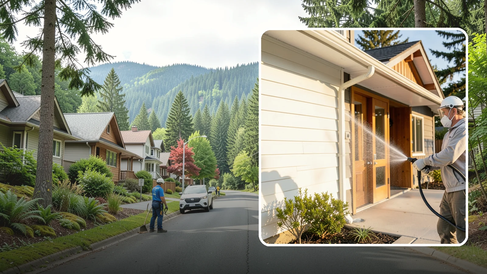 Hotel Exterior Cleaning in Darrington, Snohomish County, WA - Full-service exterior cleaning for hotels and lodging that revives entrances, walkways, pool decks, and facades guests judge on...