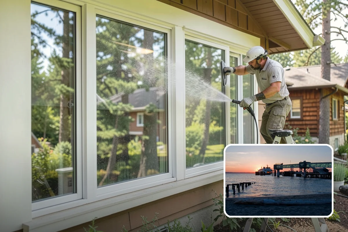 Hotel Exterior Cleaning in Edmonds, Snohomish County, WA - Delivers a polished first impression at the entrance and porte-cochere