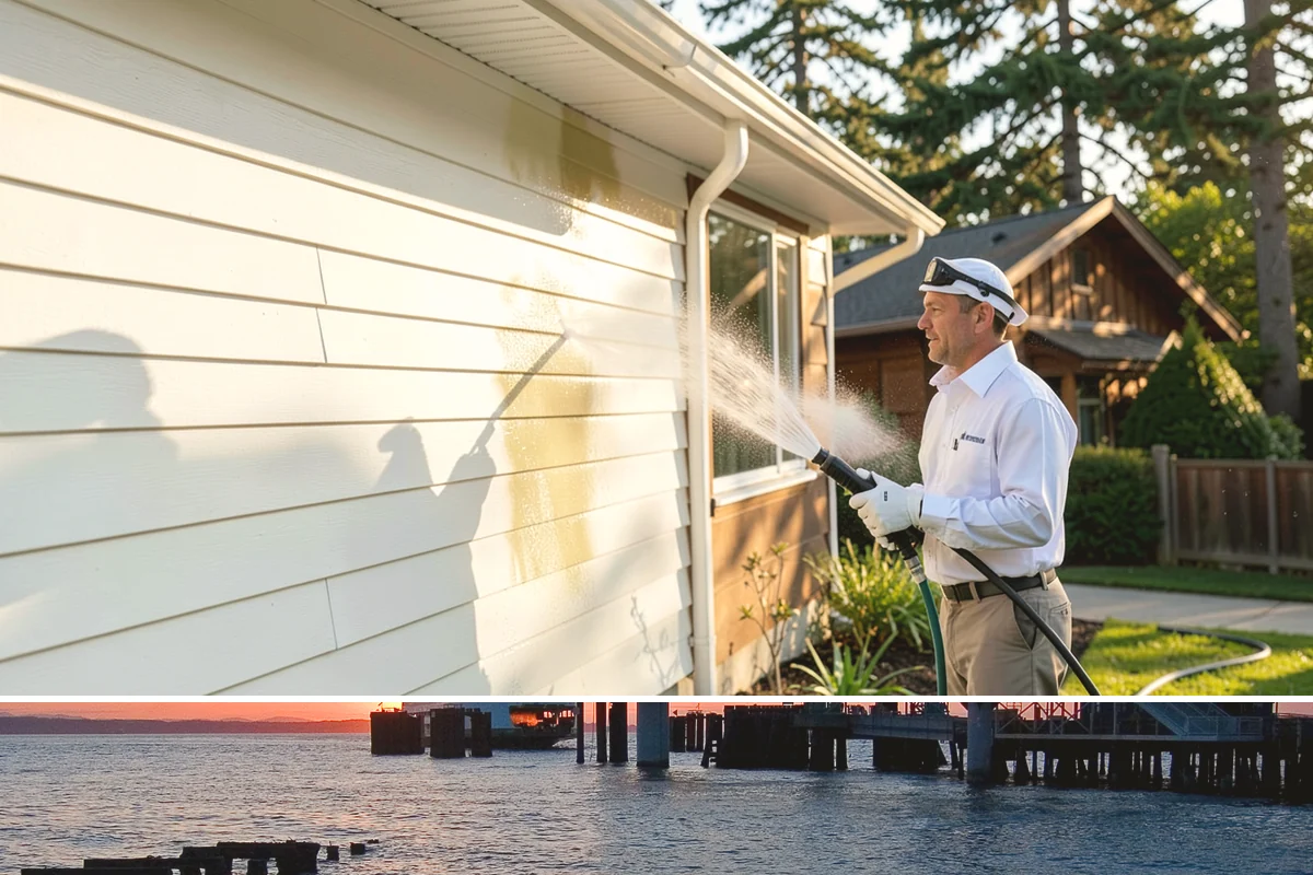 Hotel Exterior Cleaning in Edmonds, Snohomish County, WA - Late spring through summer is prime for hotel facades and pool decks, timed ahead of the busy travel and event season.