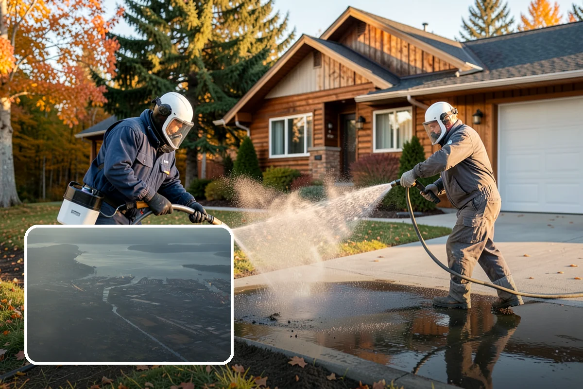 Hotel Exterior Cleaning in Fife, Pierce County, WA - Delivers a polished first impression at the entrance and porte-cochere