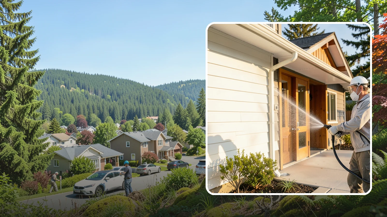 Hotel Exterior Cleaning in Index, Snohomish County, WA - Full-service exterior cleaning for hotels and lodging that revives entrances, walkways, pool decks, and facades guests judge on...