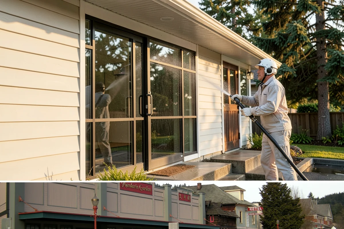 Hotel Exterior Cleaning in Issaquah, King County, WA - Late spring through summer is prime for hotel facades and pool decks, timed ahead of the busy travel and event season.