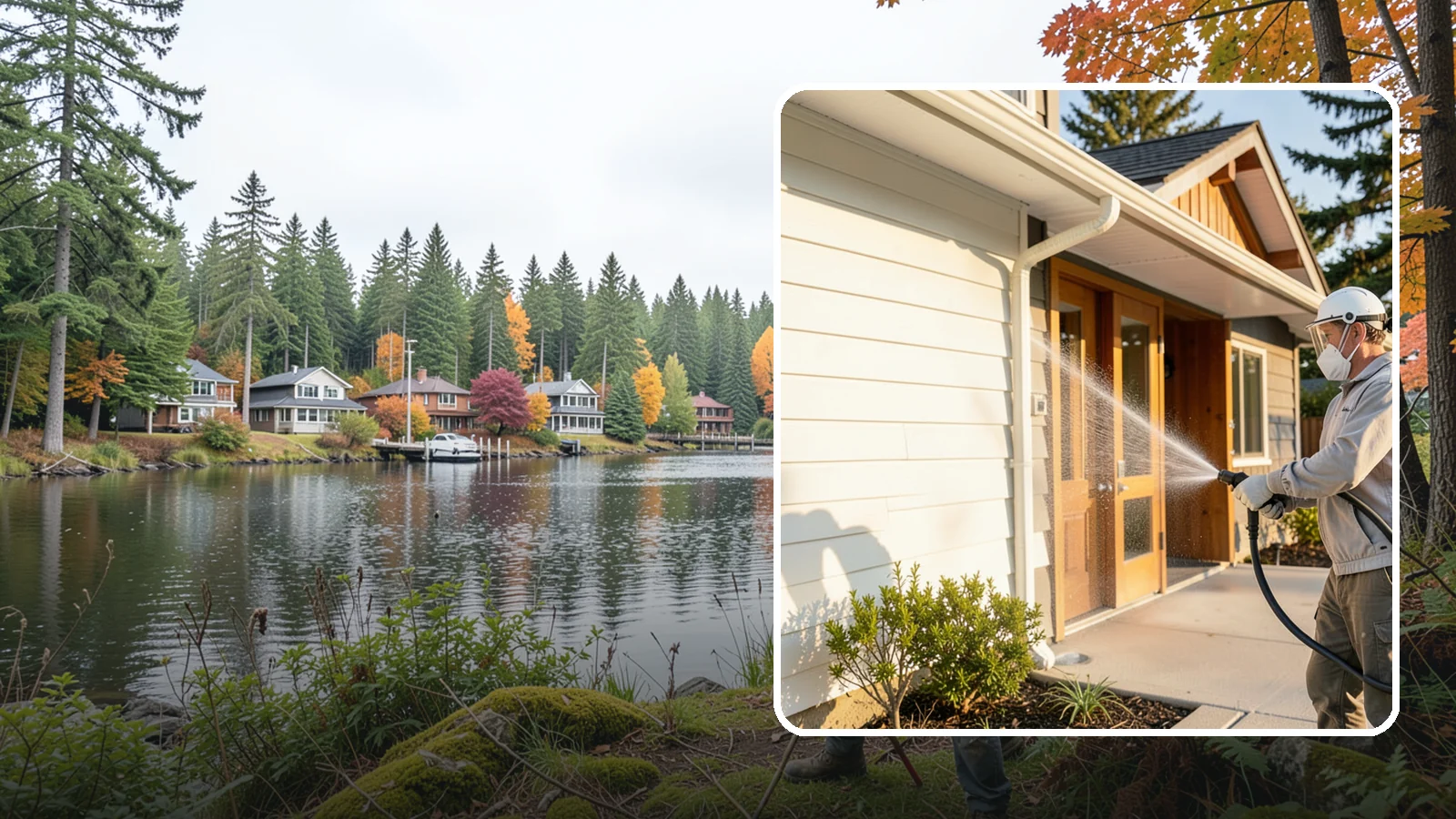 Hotel Exterior Cleaning in La Conner, Skagit County, WA - Full-service exterior cleaning for hotels and lodging that revives entrances, walkways, pool decks, and facades guests judge on...
