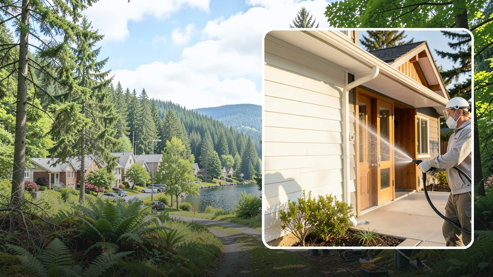 Hotel Exterior Cleaning in Lake Forest Park, King County, WA - Full-service exterior cleaning for hotels and lodging that revives entrances, walkways, pool decks, and facades guests judge on...