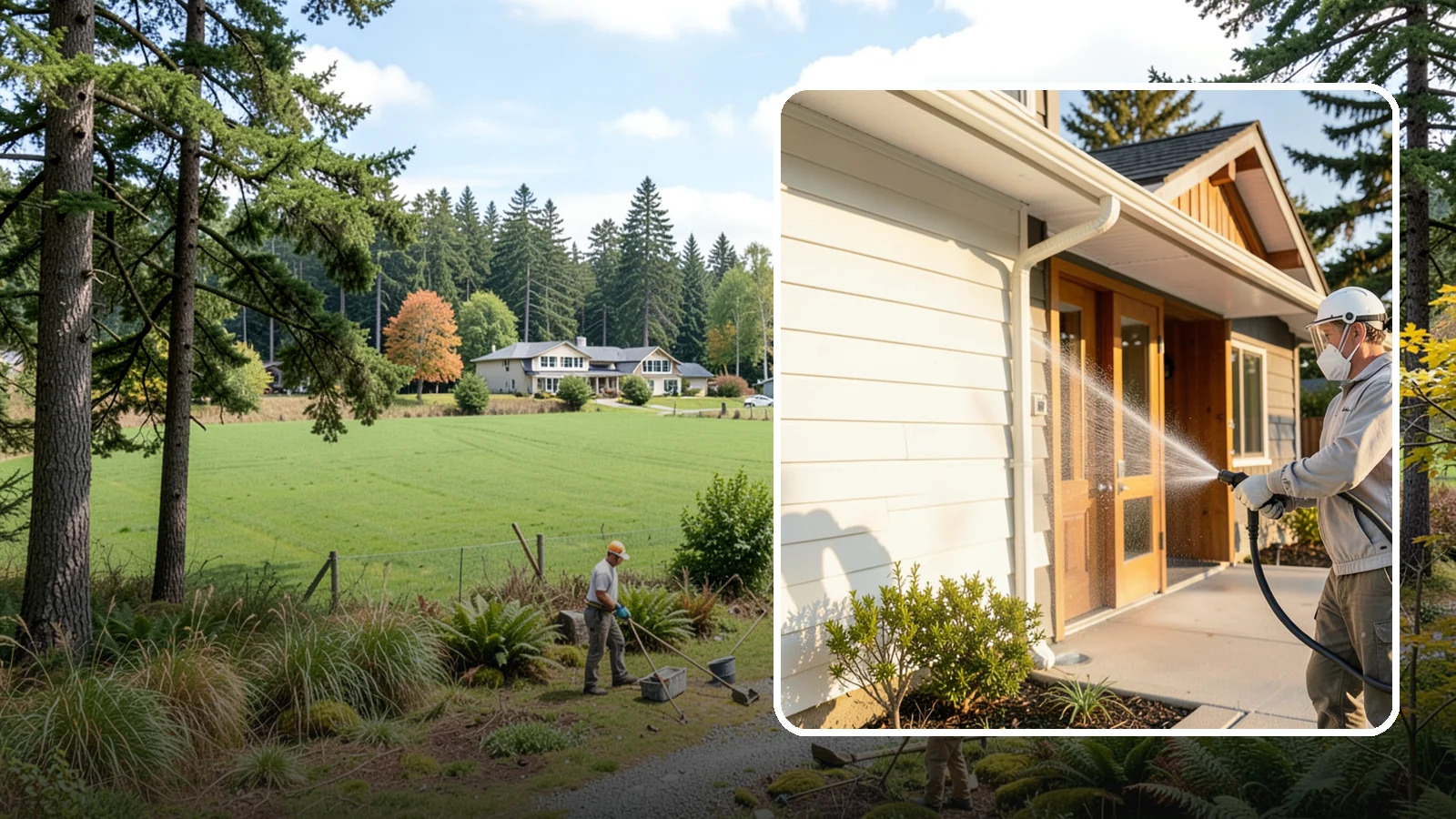 Hotel Exterior Cleaning in Lyman, Skagit County, WA - Full-service exterior cleaning for hotels and lodging that revives entrances, walkways, pool decks, and facades guests judge on...