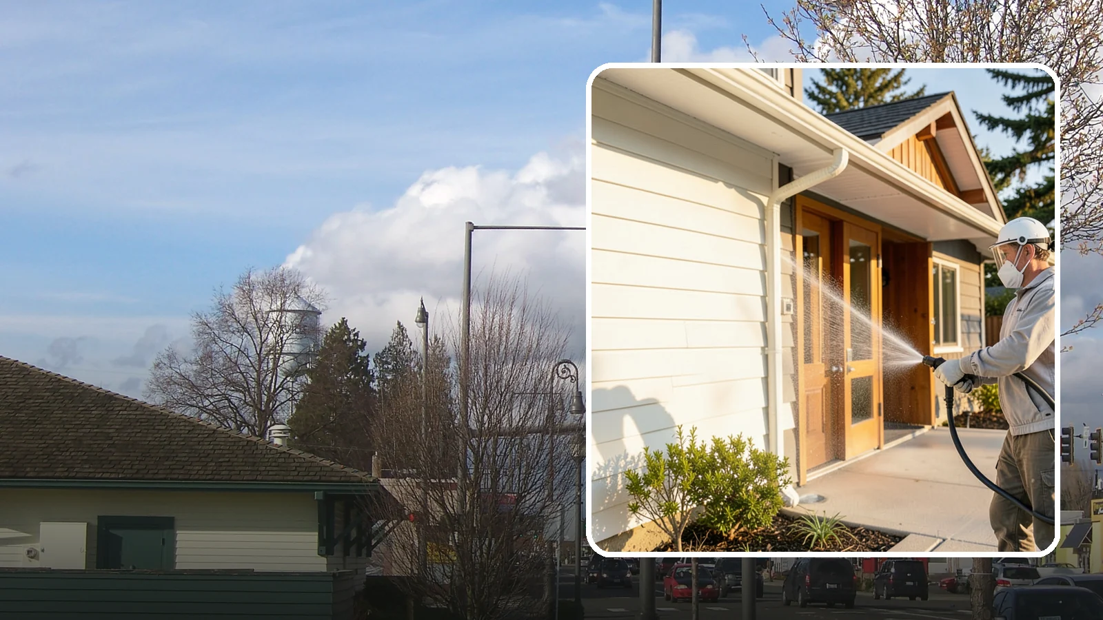 Hotel Exterior Cleaning in Marysville, Snohomish County, WA - Full-service exterior cleaning for hotels and lodging that revives entrances, walkways, pool decks, and facades guests judge on...