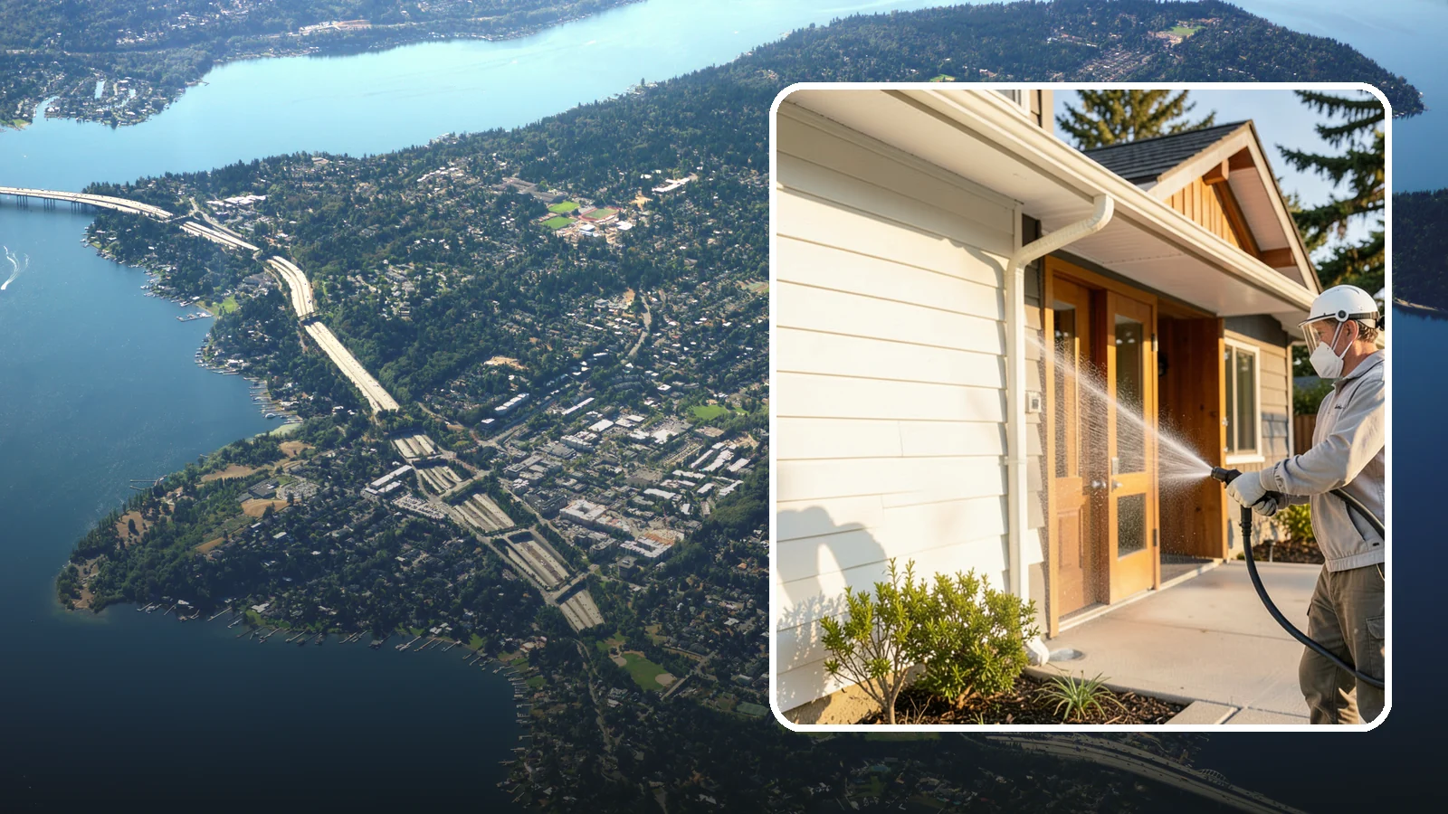 Hotel Exterior Cleaning in Mercer Island, King County, WA - Full-service exterior cleaning for hotels and lodging that revives entrances, walkways, pool decks, and facades guests judge on...