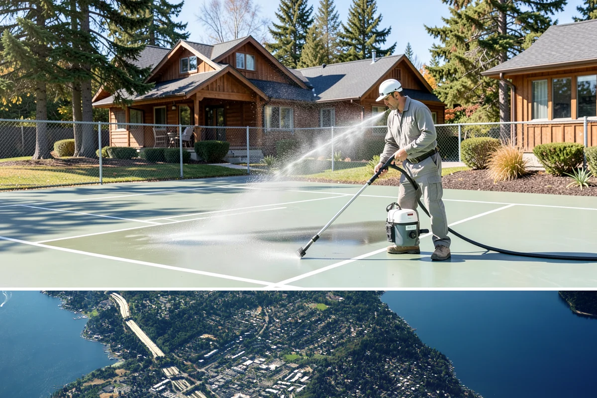Hotel Exterior Cleaning in Mercer Island, King County, WA - Late spring through summer is prime for hotel facades and pool decks, timed ahead of the busy travel and event season.