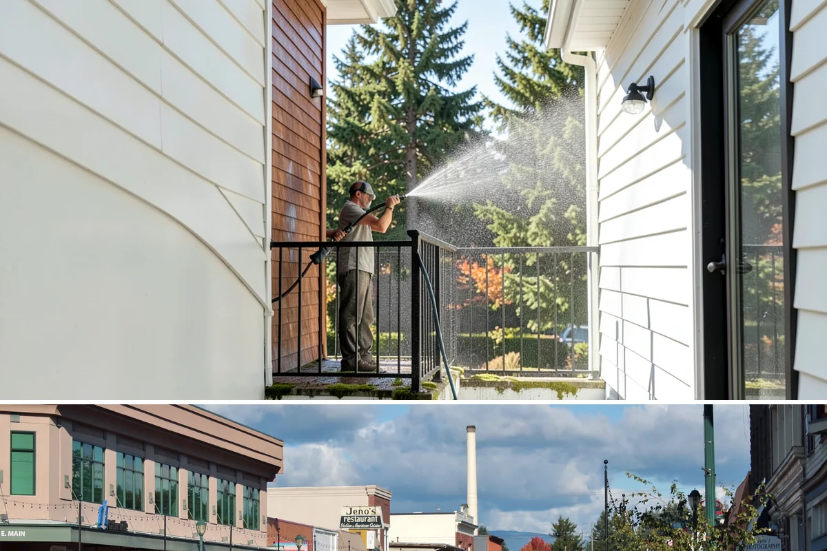 Hotel Exterior Cleaning in Monroe, Snohomish County, WA - Late spring through summer is prime for hotel facades and pool decks, timed ahead of the busy travel and event season.