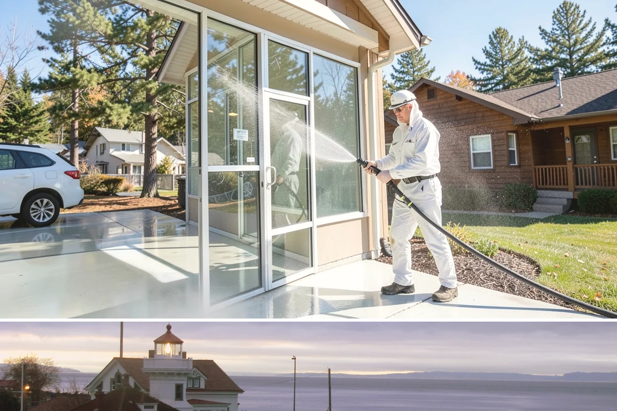 Hotel Exterior Cleaning in Mukilteo, Snohomish County, WA - Late spring through summer is prime for hotel facades and pool decks, timed ahead of the busy travel and event season.