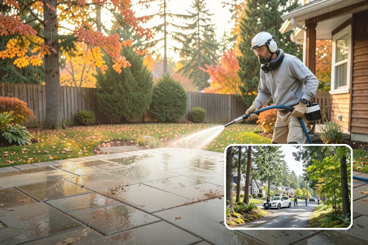 Hotel Exterior Cleaning in Normandy Park, King County, WA - Delivers a polished first impression at the entrance and porte-cochere