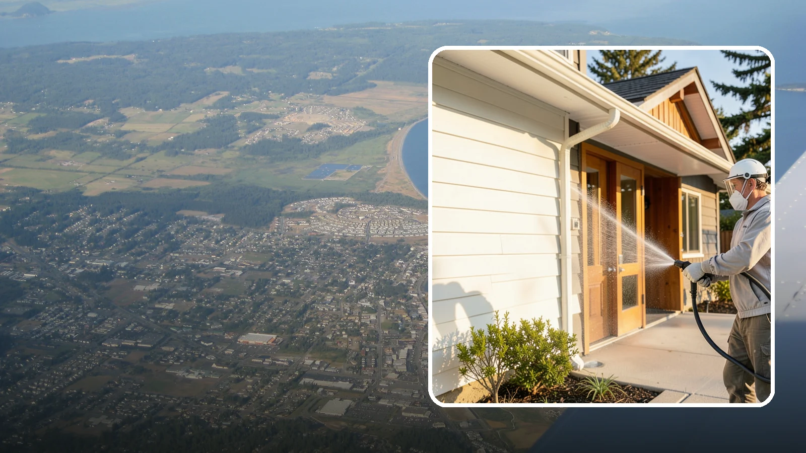 Hotel Exterior Cleaning in Oak Harbor, Island County, WA - Full-service exterior cleaning for hotels and lodging that revives entrances, walkways, pool decks, and facades guests judge on...