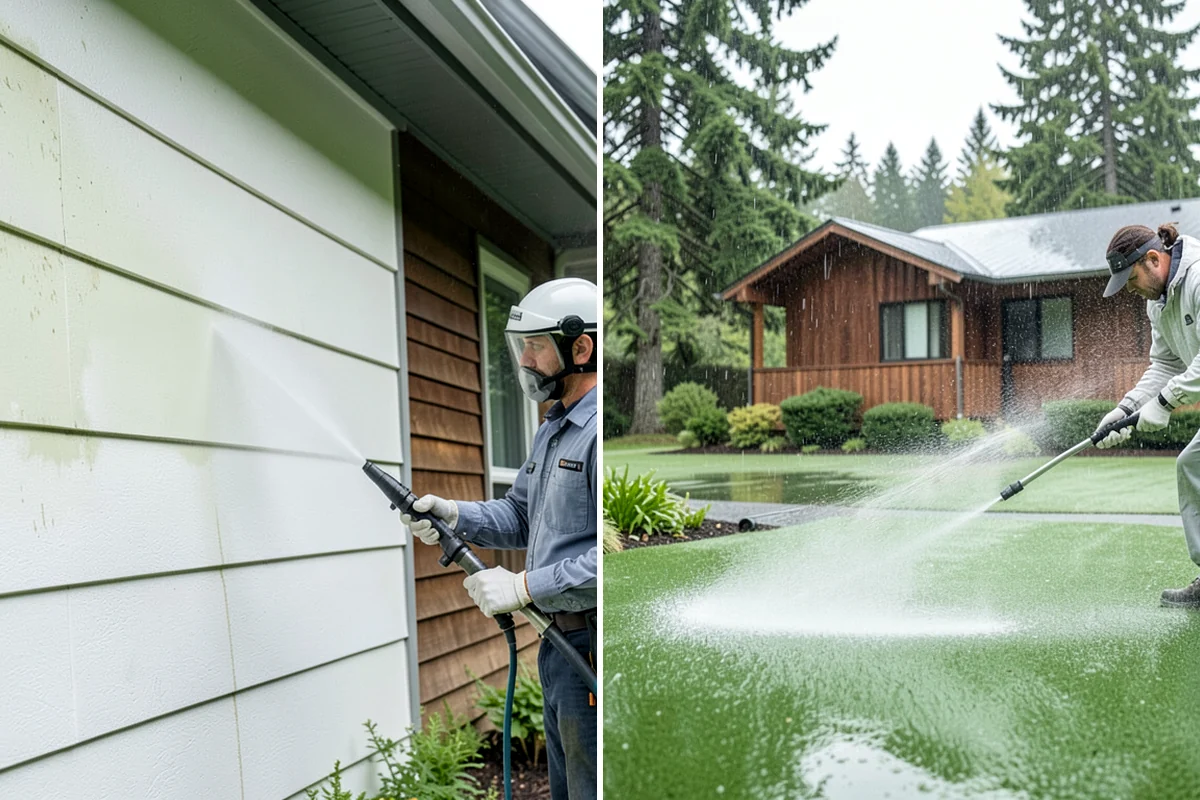 Hotel Exterior Cleaning in Puyallup, Pierce County, WA - Walk the property and prioritize guest-facing elevations
