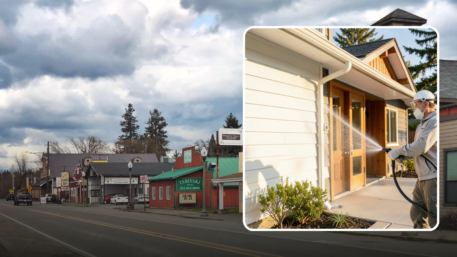 Hotel Exterior Cleaning in Roy, Pierce County, WA - Full-service exterior cleaning for hotels and lodging that revives entrances, walkways, pool decks, and facades guests judge on...