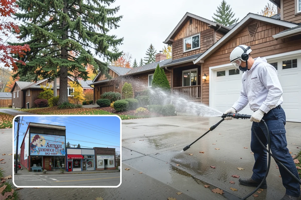 Hotel Exterior Cleaning in Ruston, Pierce County, WA - Delivers a polished first impression at the entrance and porte-cochere