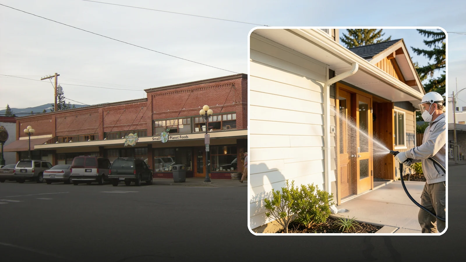 Hotel Exterior Cleaning in Sedro-Woolley, Skagit County, WA - Full-service exterior cleaning for hotels and lodging that revives entrances, walkways, pool decks, and facades guests judge on...