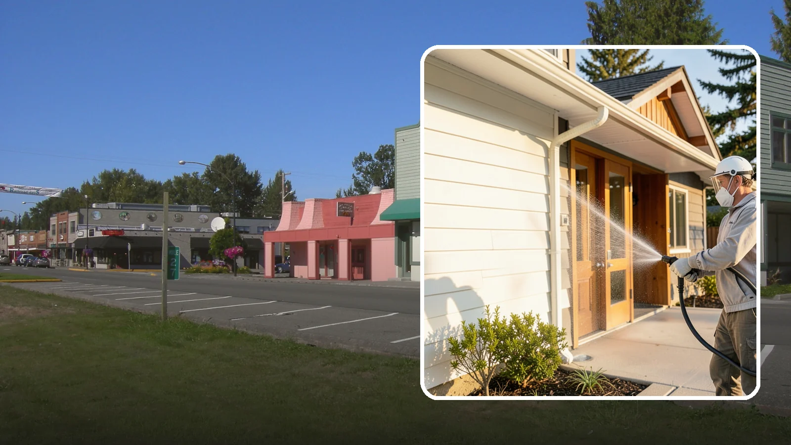 Hotel Exterior Cleaning in Snoqualmie, King County, WA - Full-service exterior cleaning for hotels and lodging that revives entrances, walkways, pool decks, and facades guests judge on...