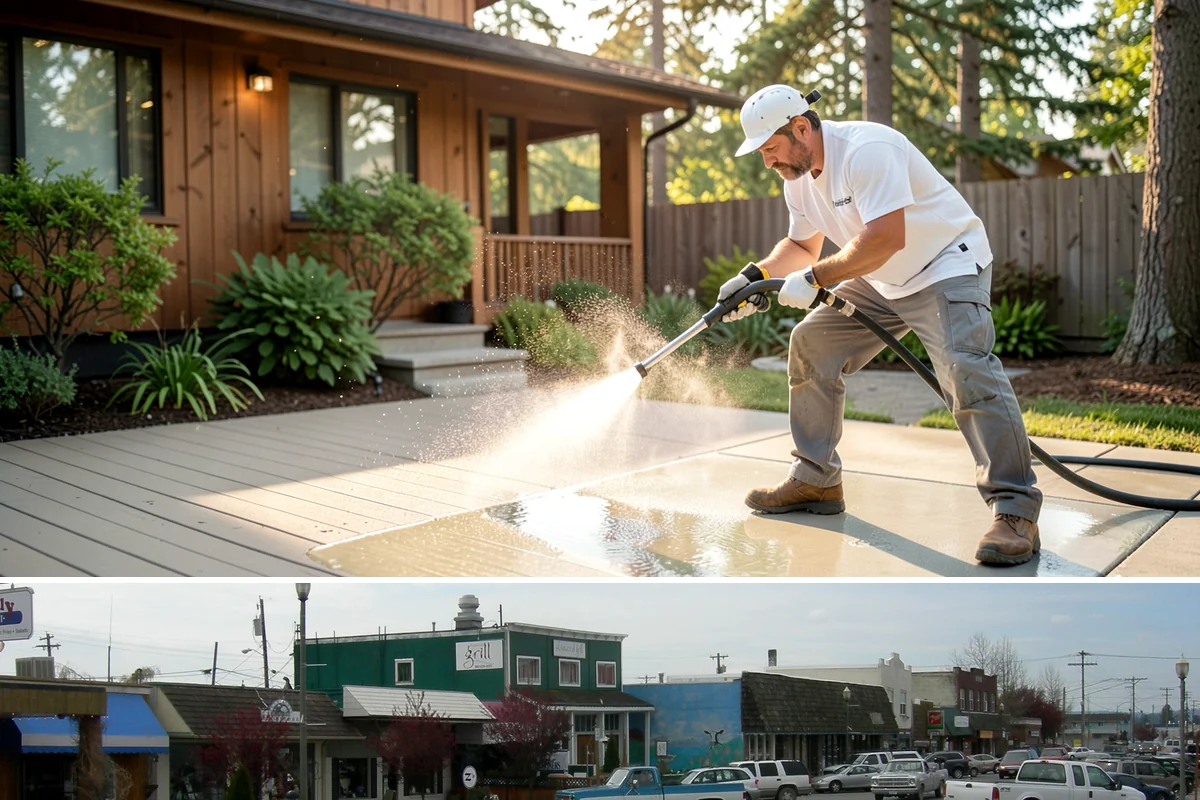 Hotel Exterior Cleaning in Stanwood, Snohomish County, WA - Late spring through summer is prime for hotel facades and pool decks, timed ahead of the busy travel and event season.