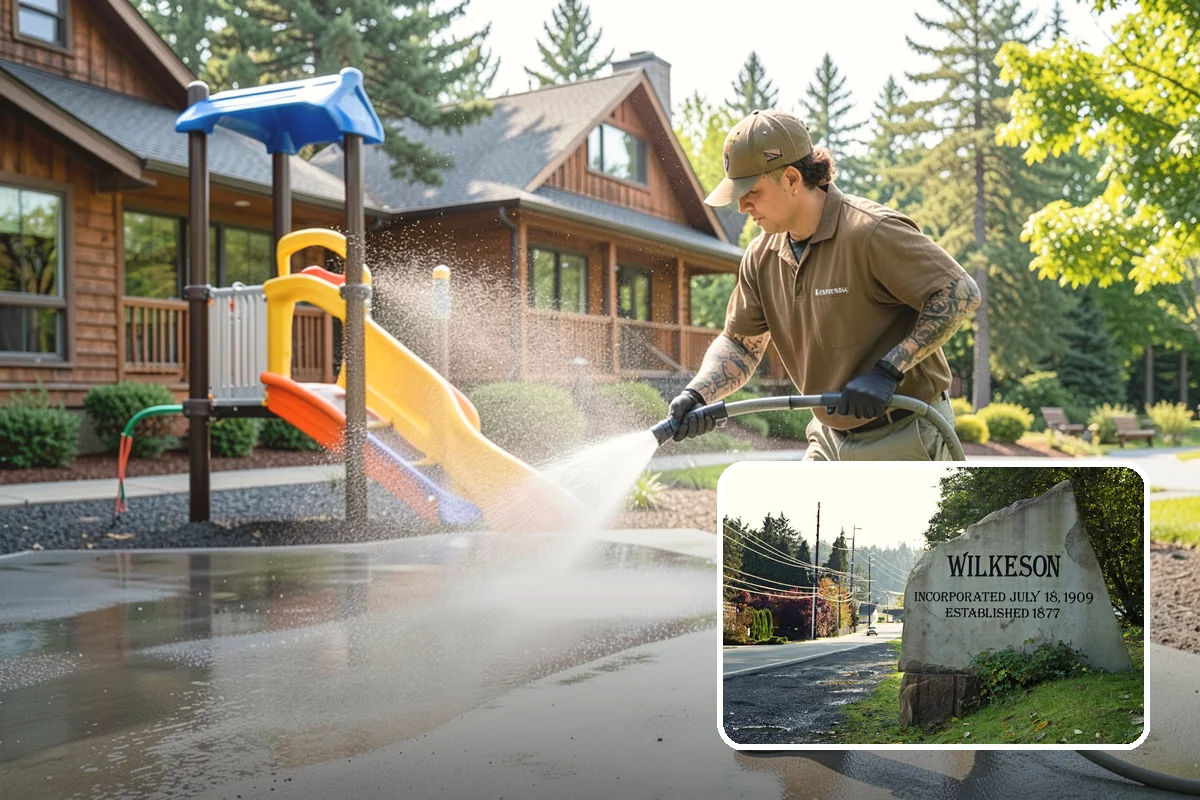 Hotel Exterior Cleaning in Wilkeson, Pierce County, WA - Delivers a polished first impression at the entrance and porte-cochere