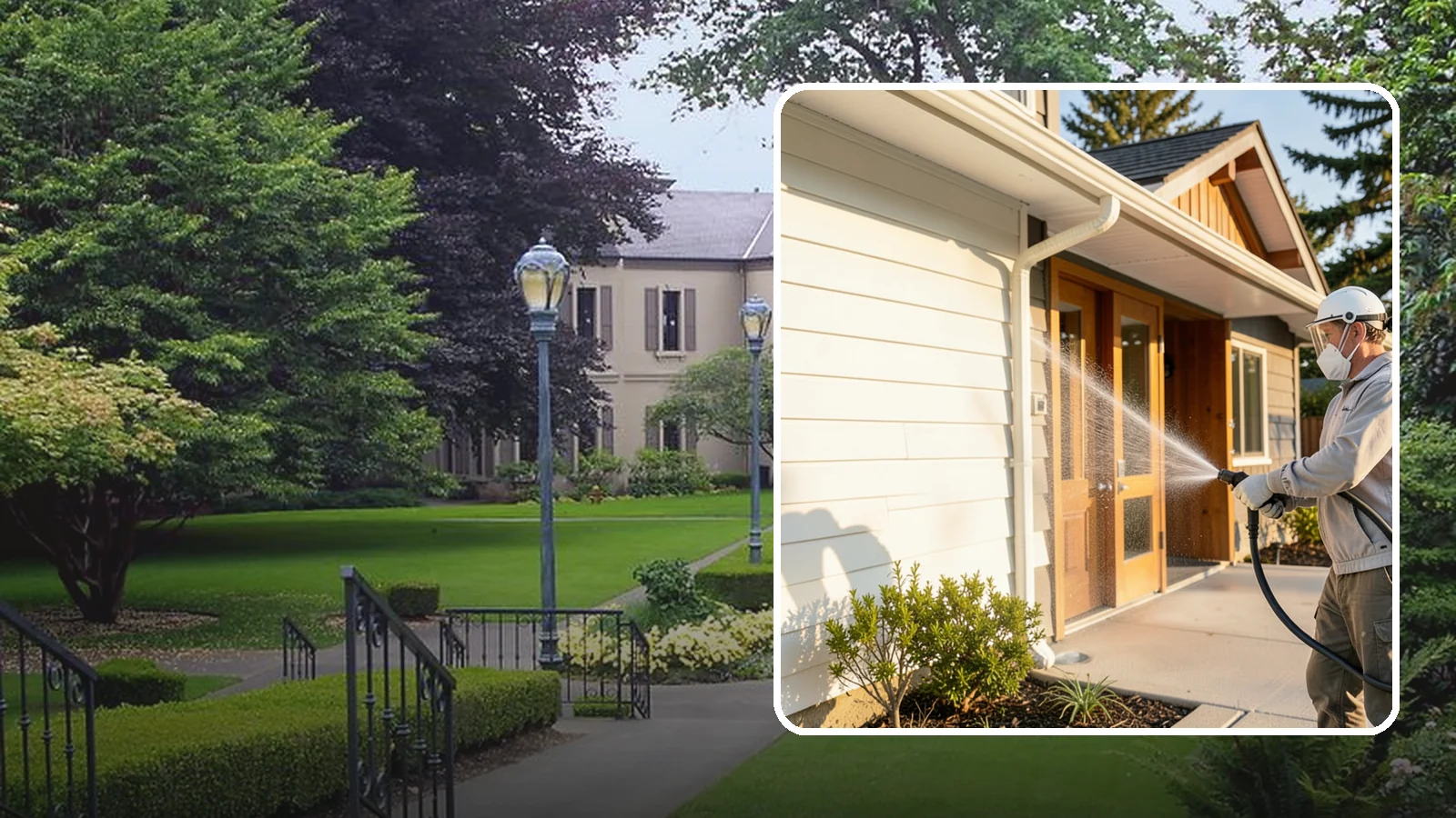 Hotel Exterior Cleaning in Woodinville, King County, WA - Full-service exterior cleaning for hotels and lodging that revives entrances, walkways, pool decks, and facades guests judge on...