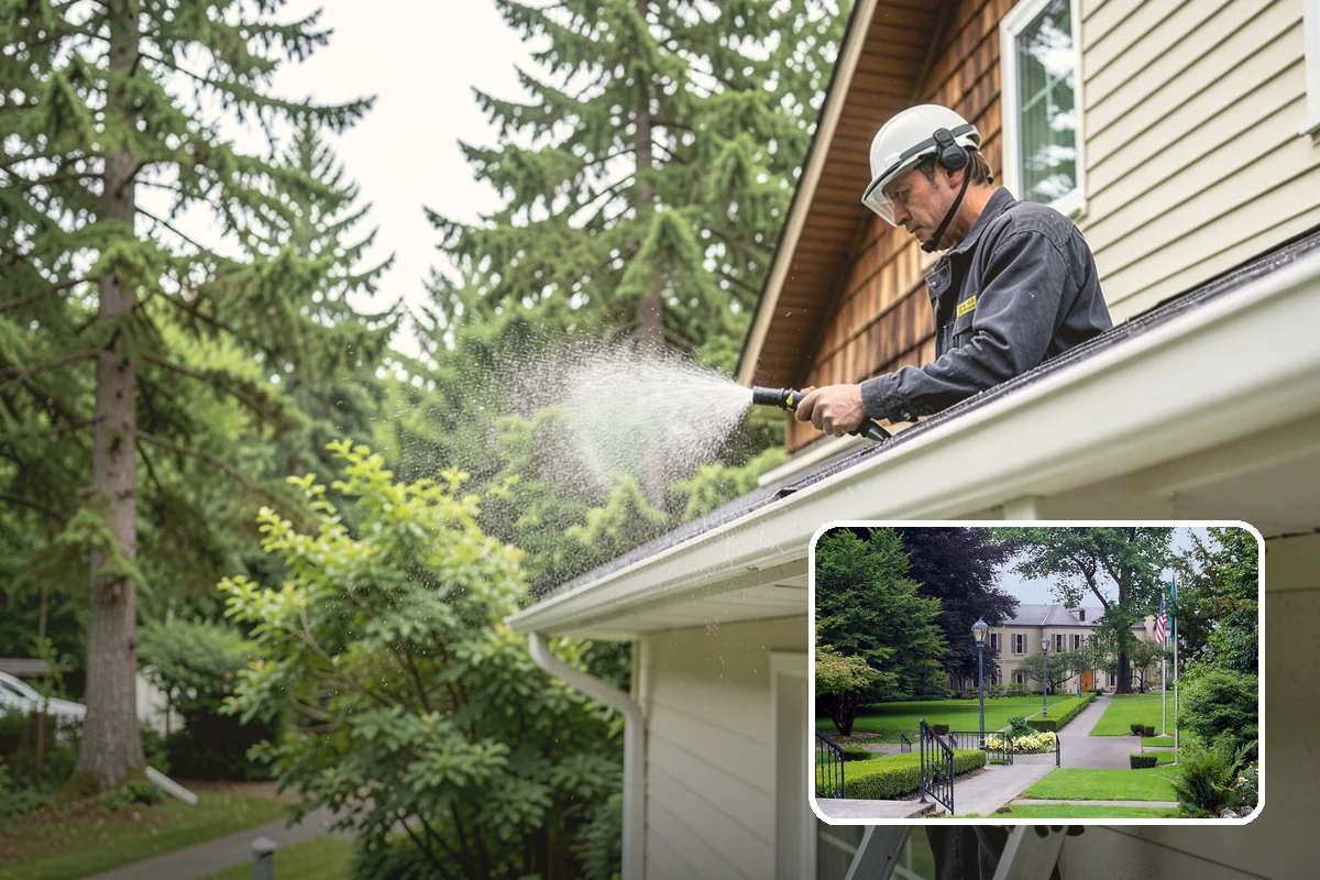 Hotel Exterior Cleaning in Woodinville, King County, WA - Delivers a polished first impression at the entrance and porte-cochere