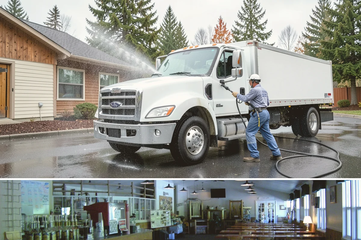 House Algae Removal in Black Diamond, King County, WA - Late spring through early fall gives the dry conditions the treatment needs to work before rain feeds new algae.