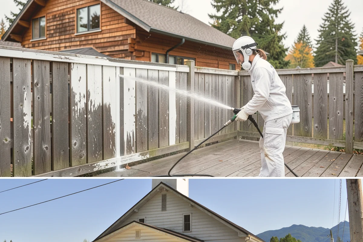 House Algae Removal in Concrete, Skagit County, WA - Late spring through early fall gives the dry conditions the treatment needs to work before rain feeds new algae.