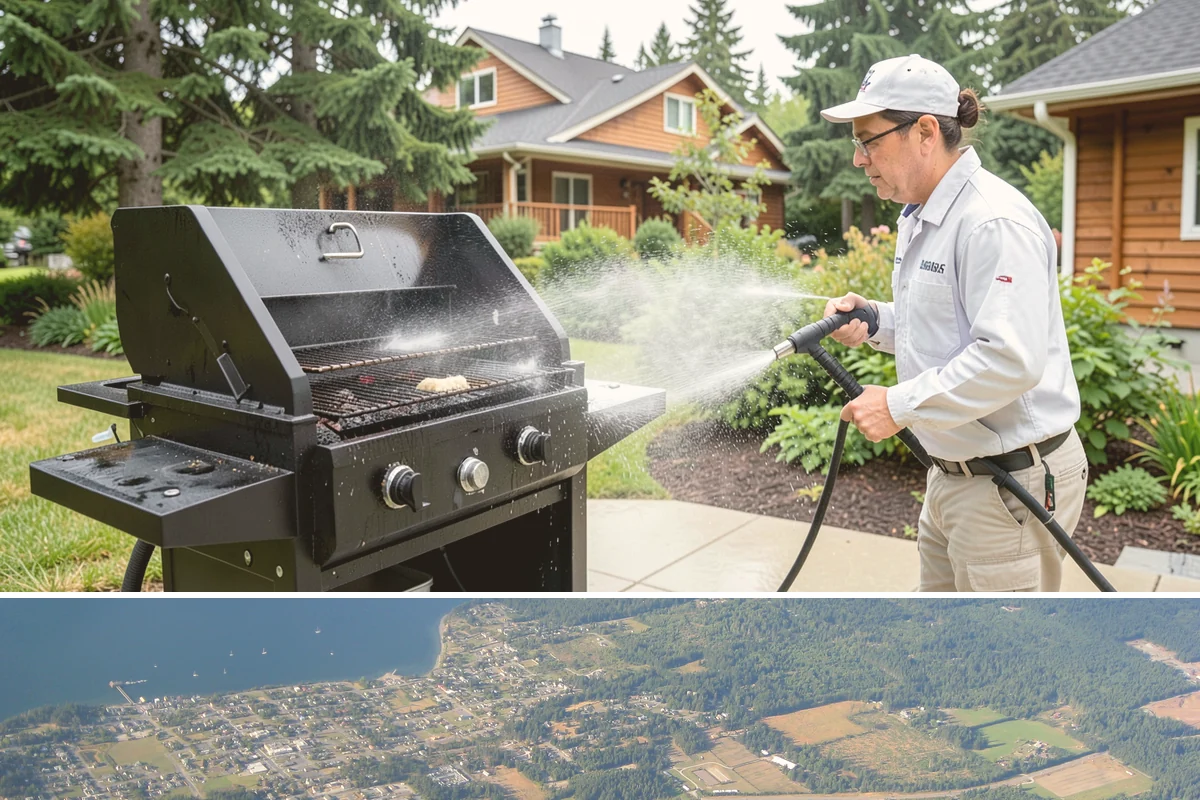 House Algae Removal in Coupeville, Island County, WA - Late spring through early fall gives the dry conditions the treatment needs to work before rain feeds new algae.