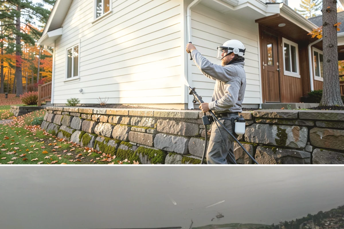 House Algae Removal in Des Moines, King County, WA - Late spring through early fall gives the dry conditions the treatment needs to work before rain feeds new algae.