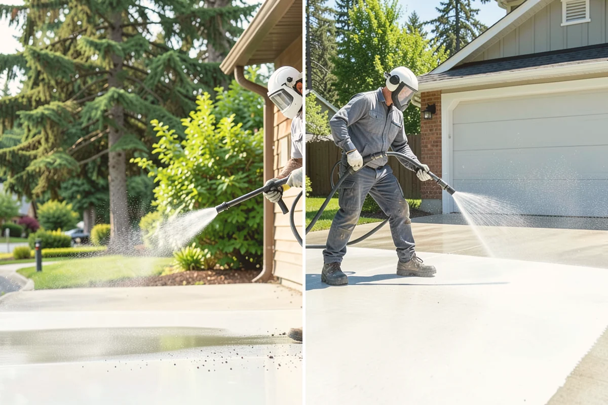 House Algae Removal in Eatonville, Pierce County, WA - Identify the walls with the heaviest green coating