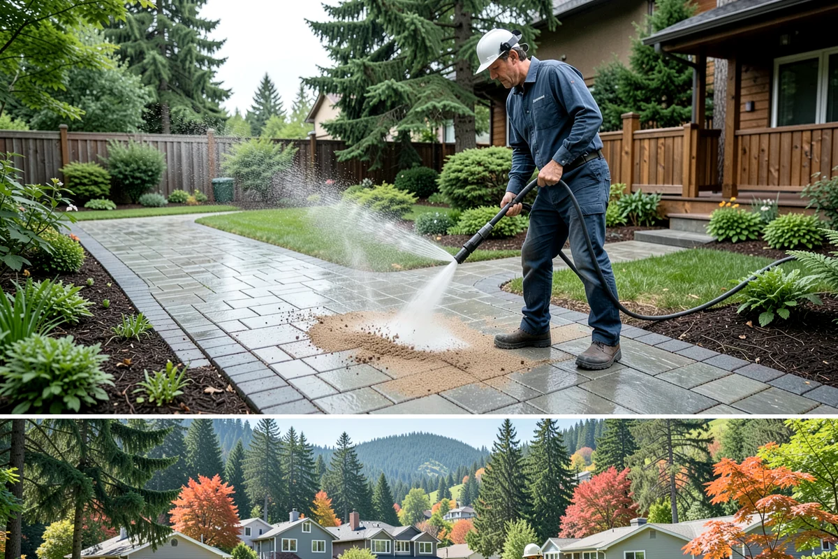 House Algae Removal in Fircrest, Pierce County, WA - Late spring through early fall gives the dry conditions the treatment needs to work before rain feeds new algae.